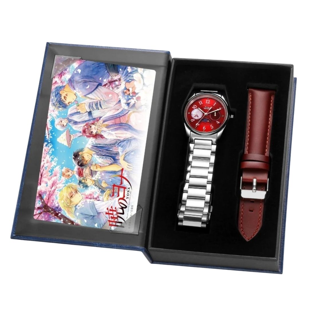 Akatsuki no Yona Jam Tangan Akatsuki no Yona Yona Model Moon Phase Watch Limited Akatsuki no Yona Jam Tangan Akatsuki no Yona Yona Model Moon Phase Watch Limited