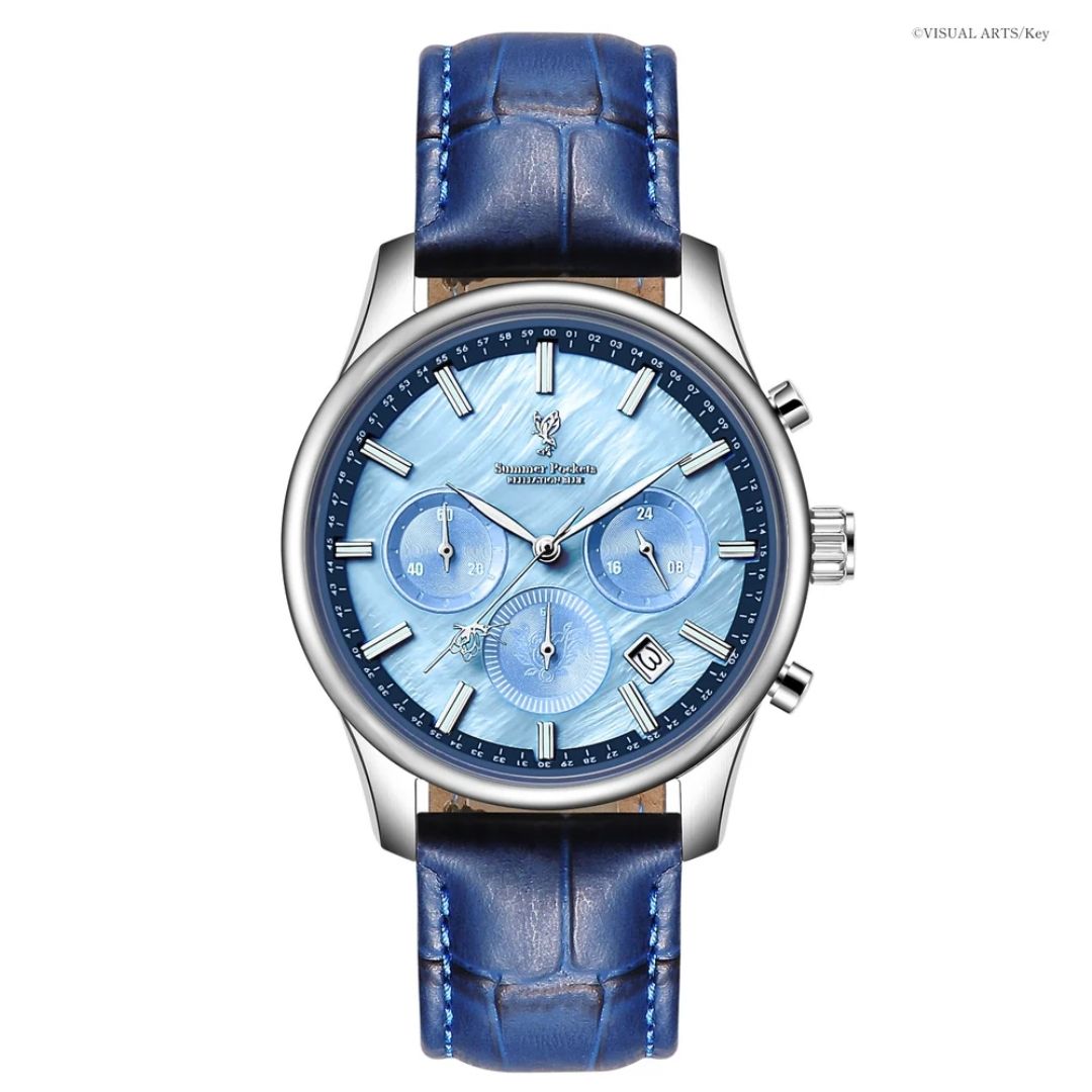 Jam Tangan Shiroha Summer Pockets Reflection Blue Chronograph Watch Box