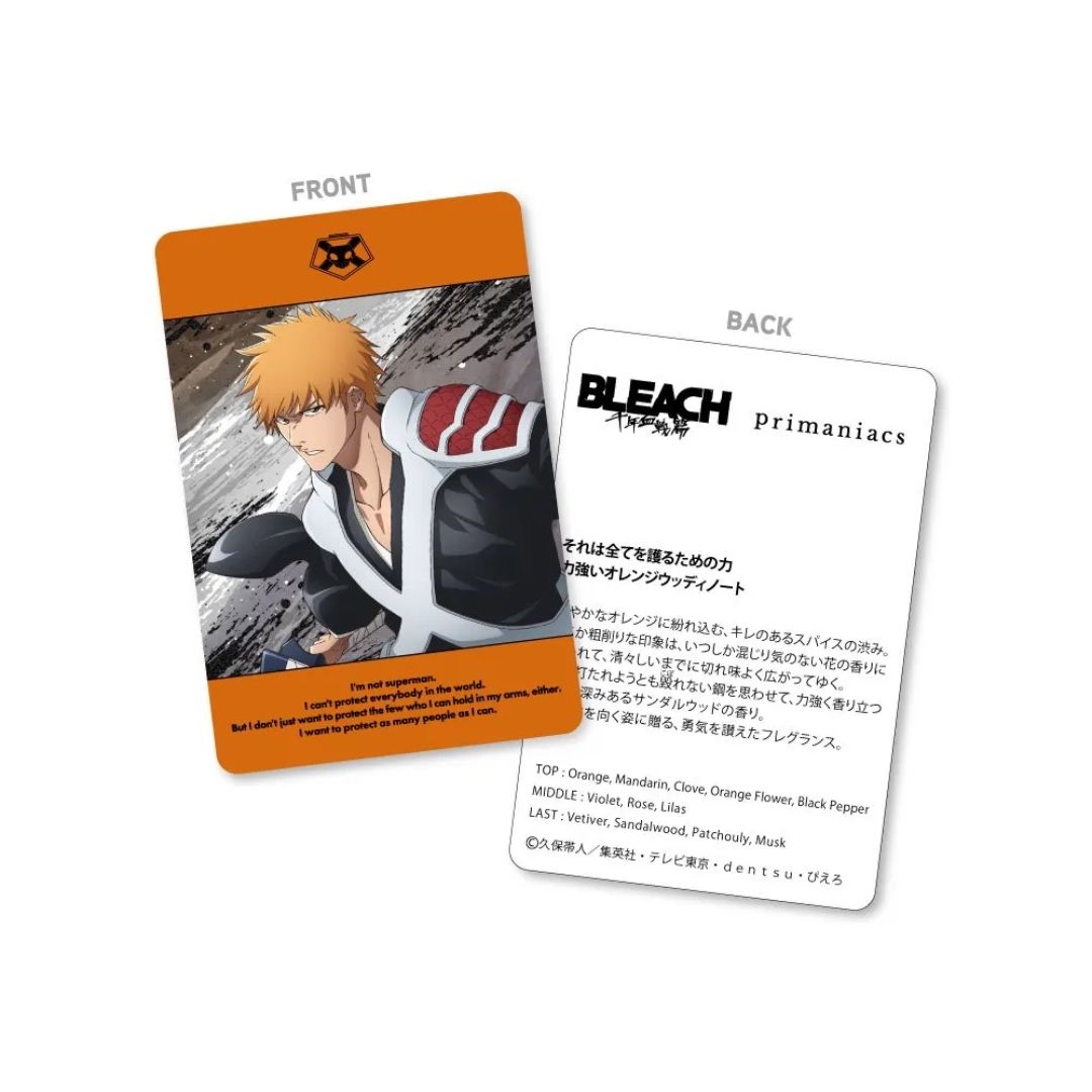 Parfum Primaniacs BLEACH Thousand-Year Blood War Fragrance Ichigo Kurosaki 30ml Parfum Primaniacs BLEACH Thousand-Year Blood War Fragrance Ichigo Kurosaki 30ml