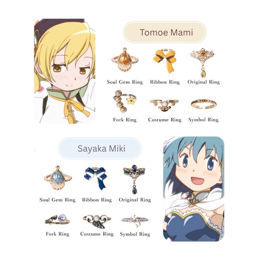 Mayla Puella Magi Madoka Magica Iconic Story Ring Object Set Merchandise