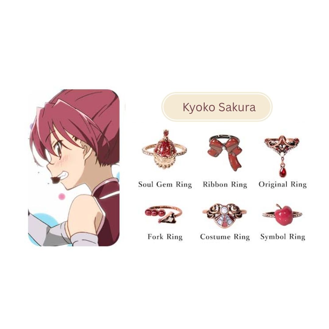 Mayla Puella Magi Madoka Magica Iconic Story Ring Object Set Merchandise