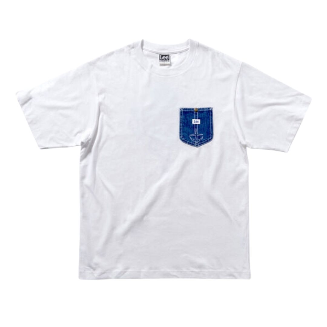 STRICT-G Lee Mobile Suit Gundam Char's Counterattack Denim Pocket T-Shirt STRICT-G Lee Mobile Suit Gundam Char's Counterattack Denim Pocket T-Shirt