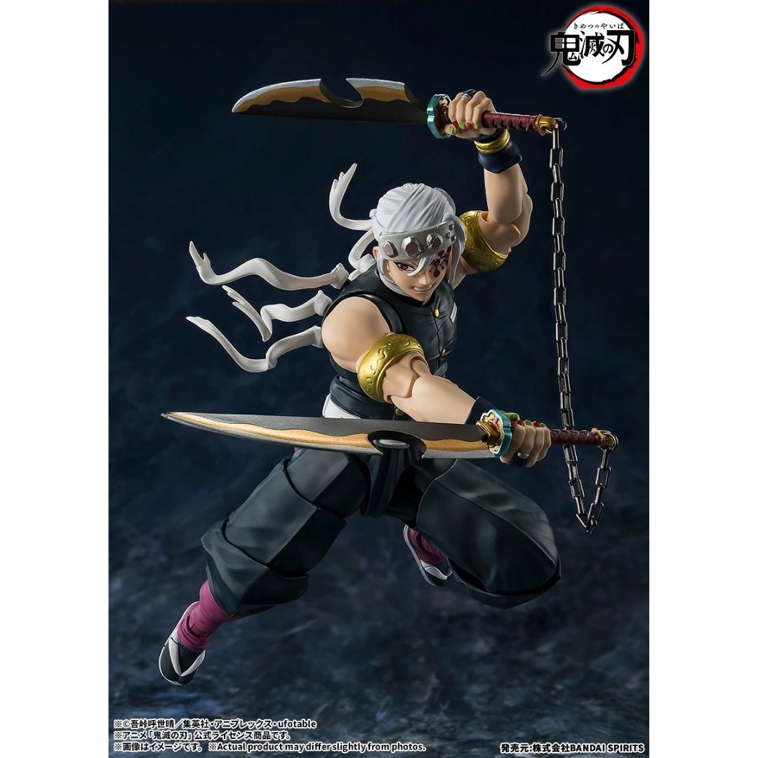 Bandai Spirits SHFiguarts Uzui Tengen Figure Demon Slayer untuk Koleksi