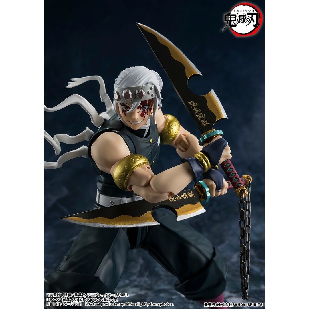 Bandai Spirits SHFiguarts Uzui Tengen Figure Demon Slayer untuk Koleksi