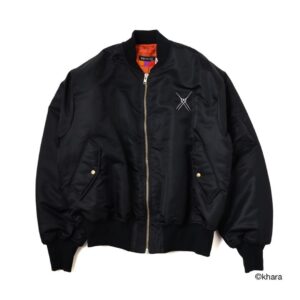 RADIO EVA Evangelion MA-1 Jacket THE 30 C089 MOVE Black Bomber