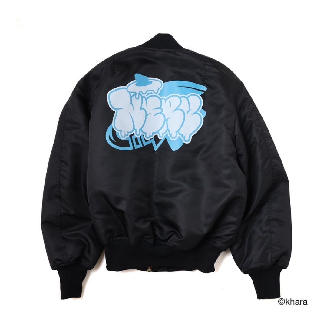 RADIO EVA Evangelion MA-1 Jacket THE 30 C089 MOVE Black Bomber RADIO EVA Evangelion MA-1 Jacket THE 30 C089 MOVE Black Bomber