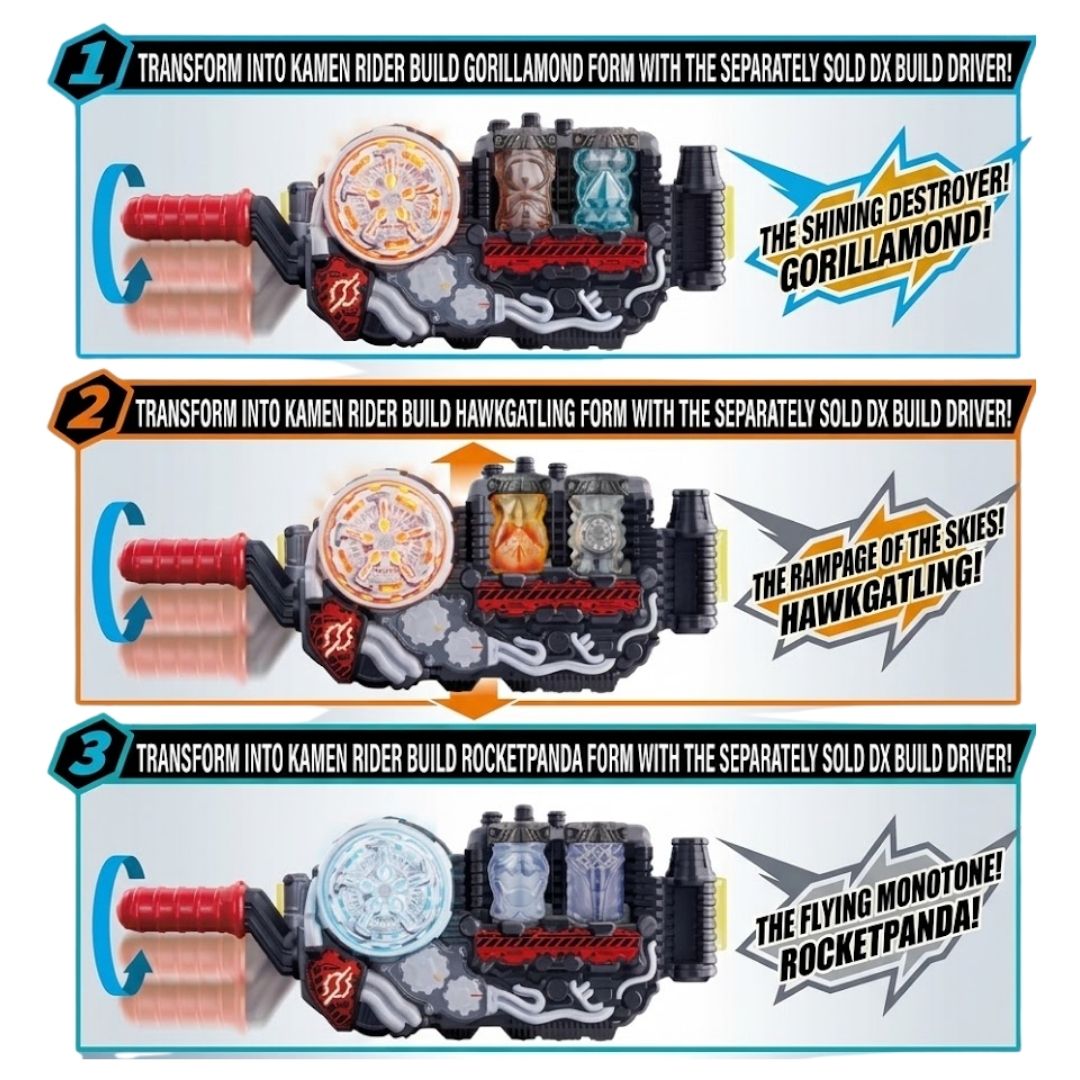 Bandai DX Full Bottle Set 1 Kamen Rider Build Super Best Edition Box
