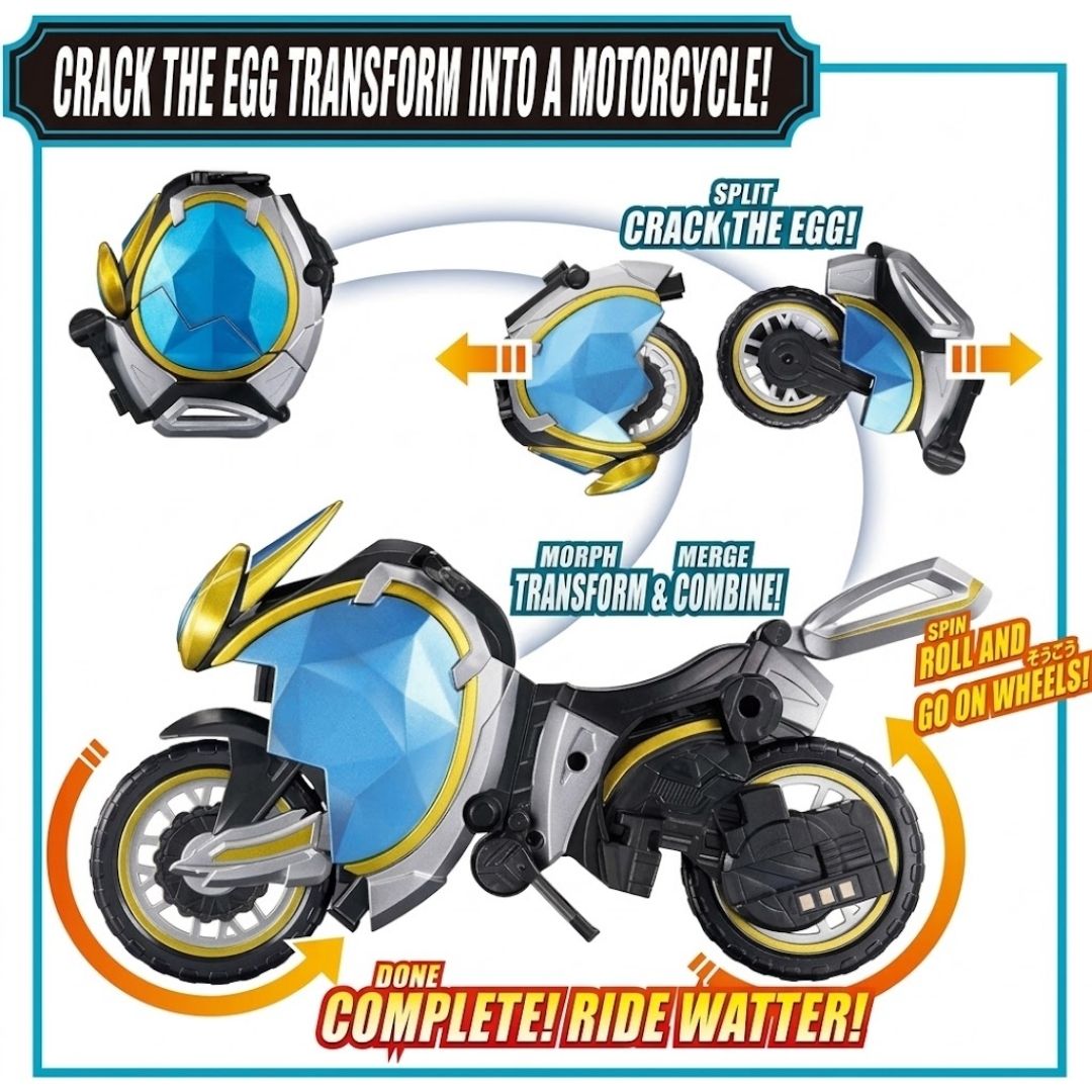 Bandai DX Ride Watter X-Eggs Myth Kamen Rider Official Vehicle Edition