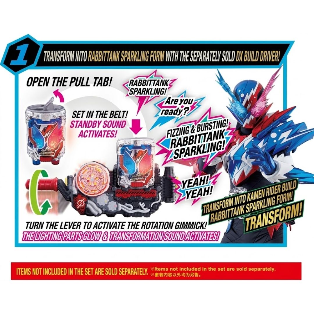 Bandai DX Rabbit Tank Sparkling Kamen Rider Build Super Best Edition