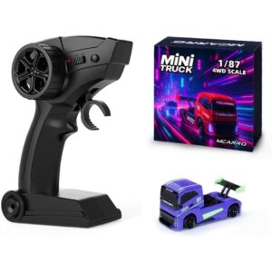 MCARRO RC Drift Truck 1:87 Purple 4WD Car 4 Wheel Drive Kontrol 2.4GHz