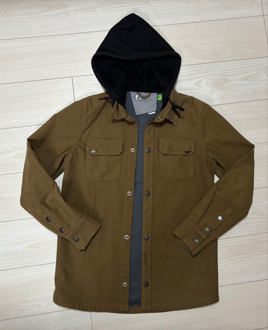 Volcom hooded jacket, size XS, khaki Volcom hooded jacket, size XS, khaki